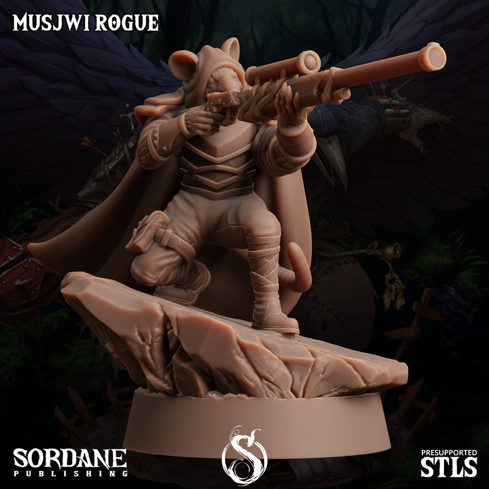 3D Printed Sordane Publishing Musjwi Rogue Burrows Below 28 32mm D&D (Online Only)