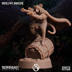 3D Printed Sordane Publishing Musjwi Rogue Burrows Below 28 32mm D&D (Online Only)