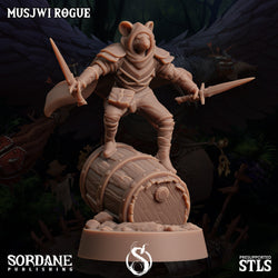 3D Printed Sordane Publishing Musjwi Rogue Burrows Below 28 32mm D&D (Online Only)