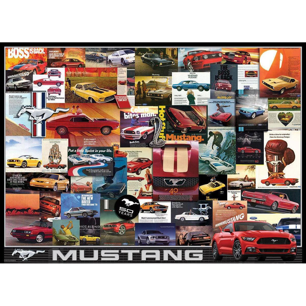 Mustang Advertising Collection 1000 Piece Jigsaw Puzzle Eurographics (ONLINE ORDER ONLY)