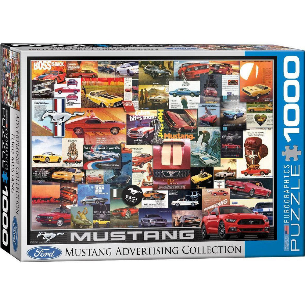 Mustang Advertising Collection 1000 Piece Jigsaw Puzzle Eurographics (ONLINE ORDER ONLY)
