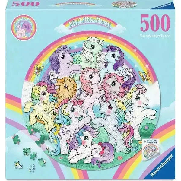 My Little Pony 500 Piece Round Jigsaw Puzzle Ravensburger
