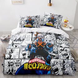 My Hero Academia 3 Piece Bedding Set Cosplay Quilt Cover (Online Order Only)