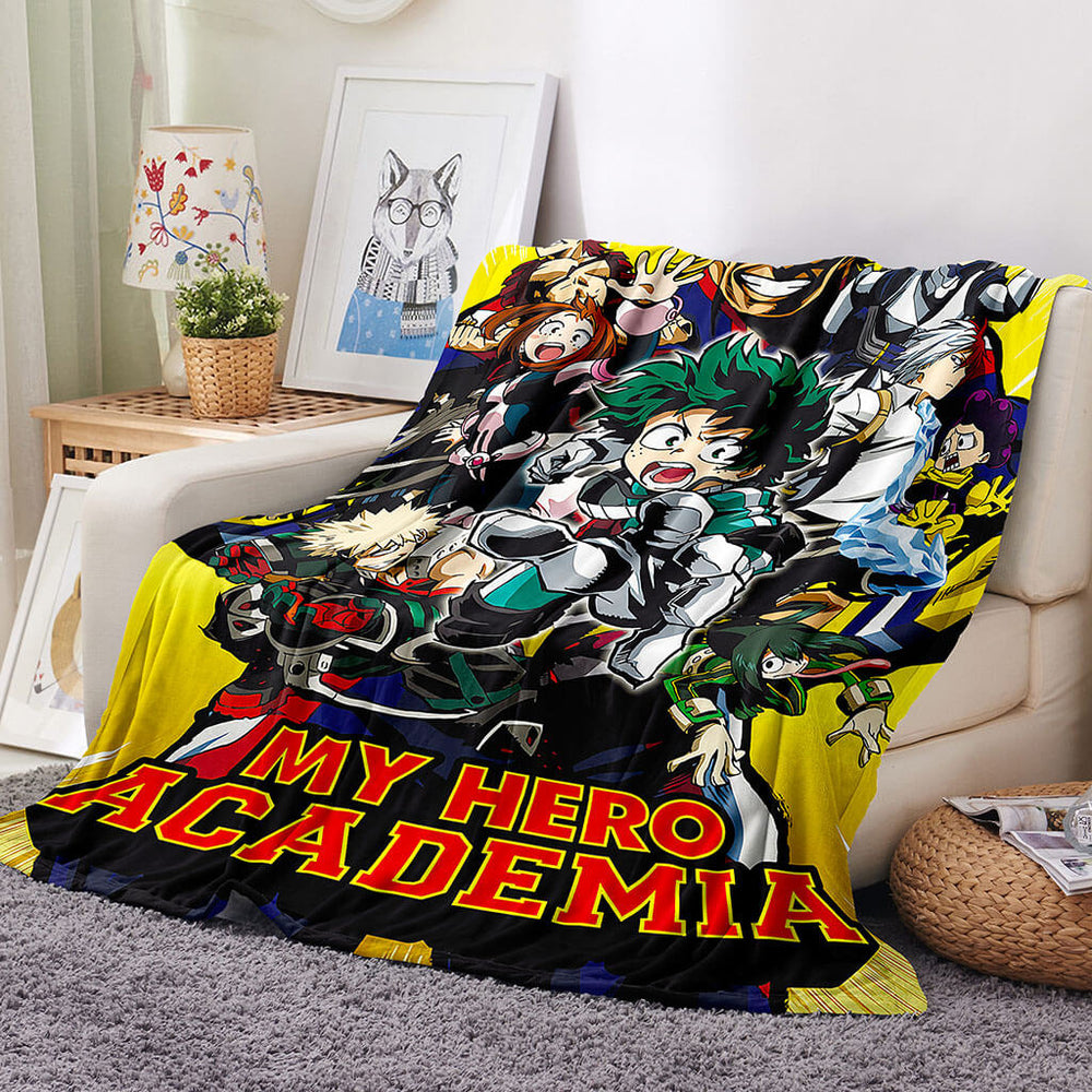 My Hero Academia Blanket Flannel Throw Room Decoration (Online Order Only)