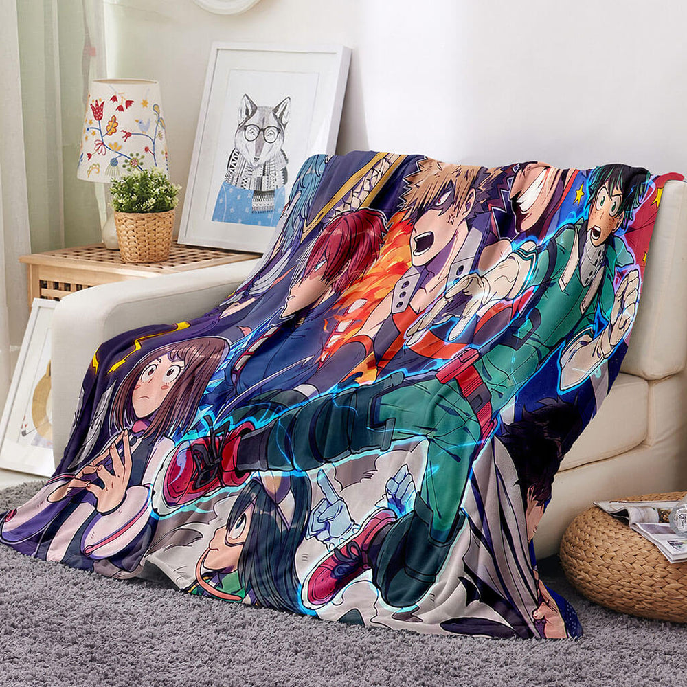 My Hero Academia Blanket Flannel Throw Room Decoration (Online Order Only)
