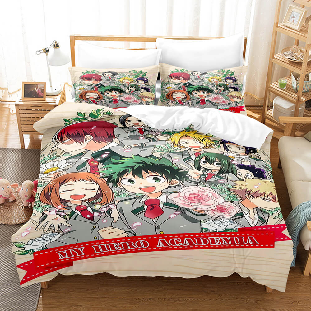 Anime My Hero Academia Cosplay Bedding Set Quilt Cover Without Filler (Online Order Only)
