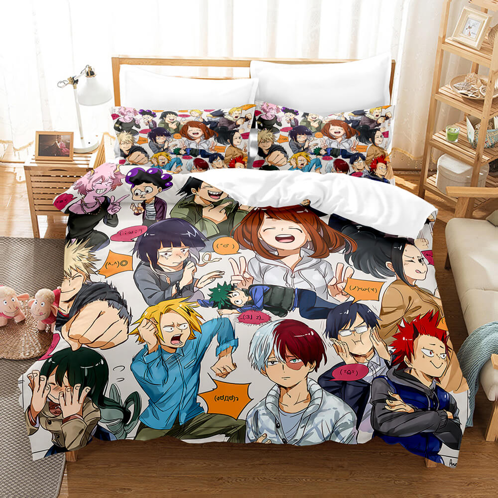 Anime My Hero Academia Cosplay Bedding Set Quilt Cover Without Filler (Online Order Only)