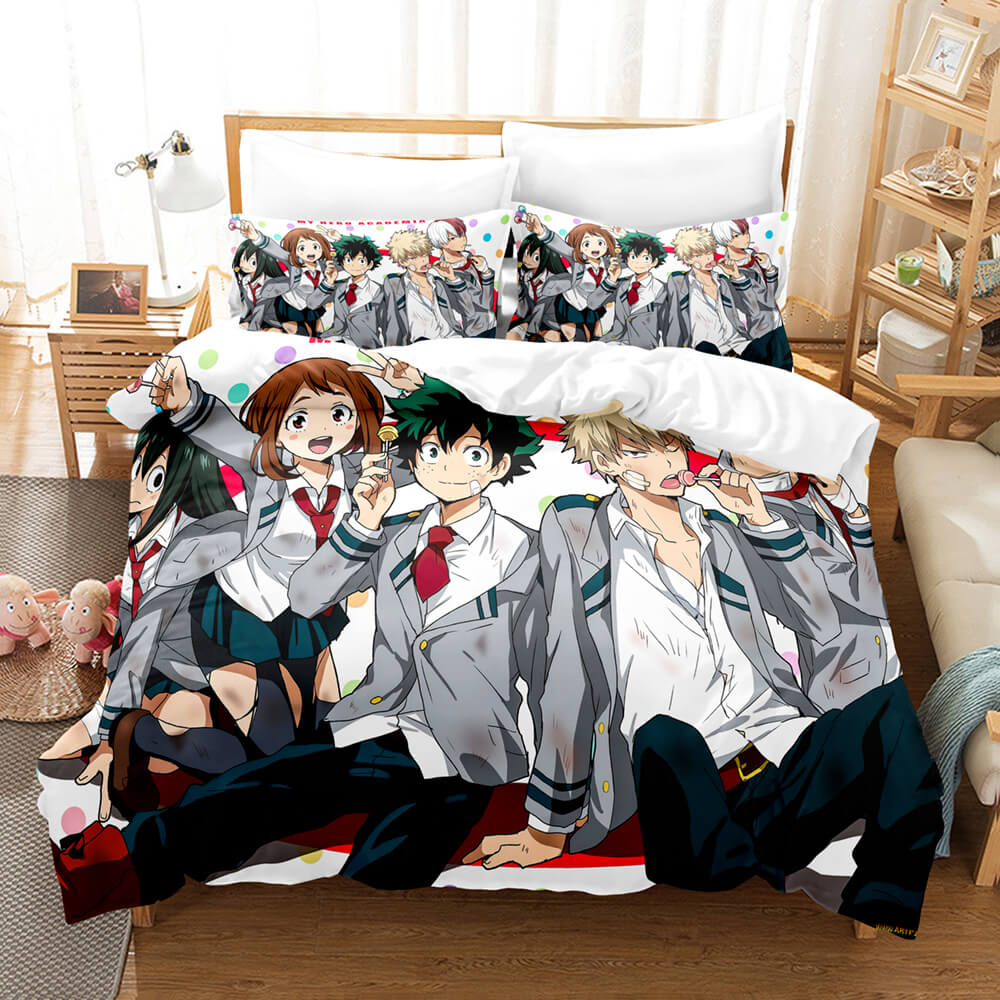Anime My Hero Academia Cosplay Bedding Set Quilt Cover Without Filler (Online Order Only)
