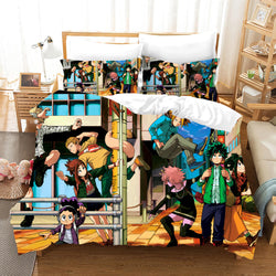 My Hero Academia Pattern Bedding Set Kids Quilt Covers (Online Order Only)