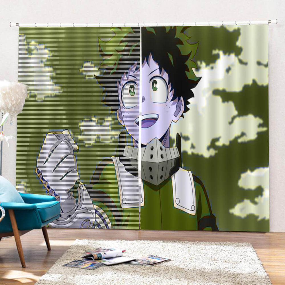 My Hero Academia Curtains Cosplay Blackout Window Drapes for Room Decoration (Online Order Only)