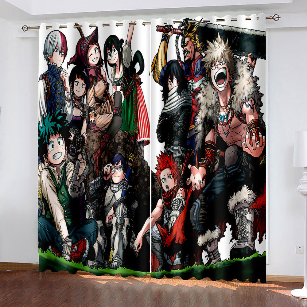 My Hero Academia Curtains Cosplay Blackout Window Treatments Drapes (Online Order Only)