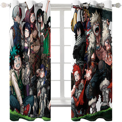 My Hero Academia Curtains Cosplay Blackout Window Treatments Drapes (Online Order Only)