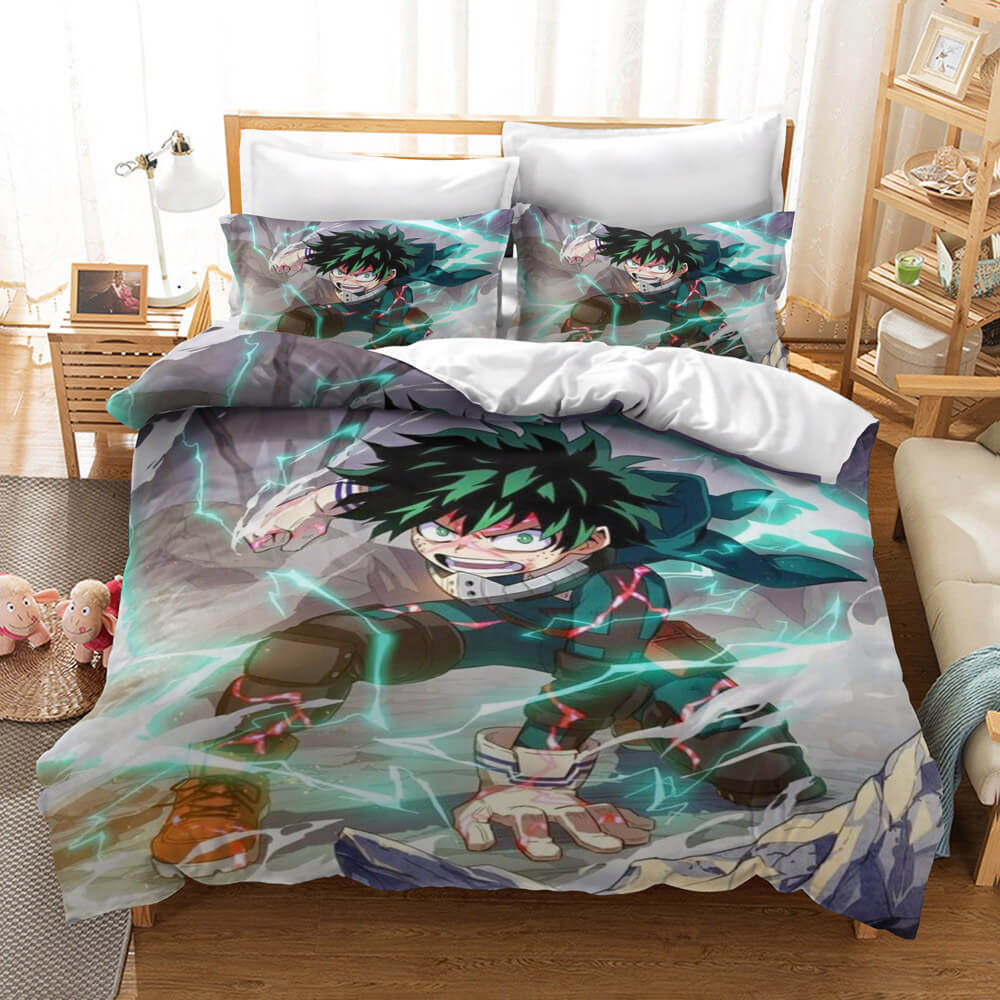My Hero Academia Midoriya Izuku Bedding Sets Pattern Quilt Cover Without Filler (Online Order Only)