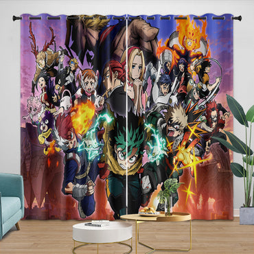 My Hero Academia You're Next Curtains Blackout Window Drapes Room Decoration (Online Order Only)