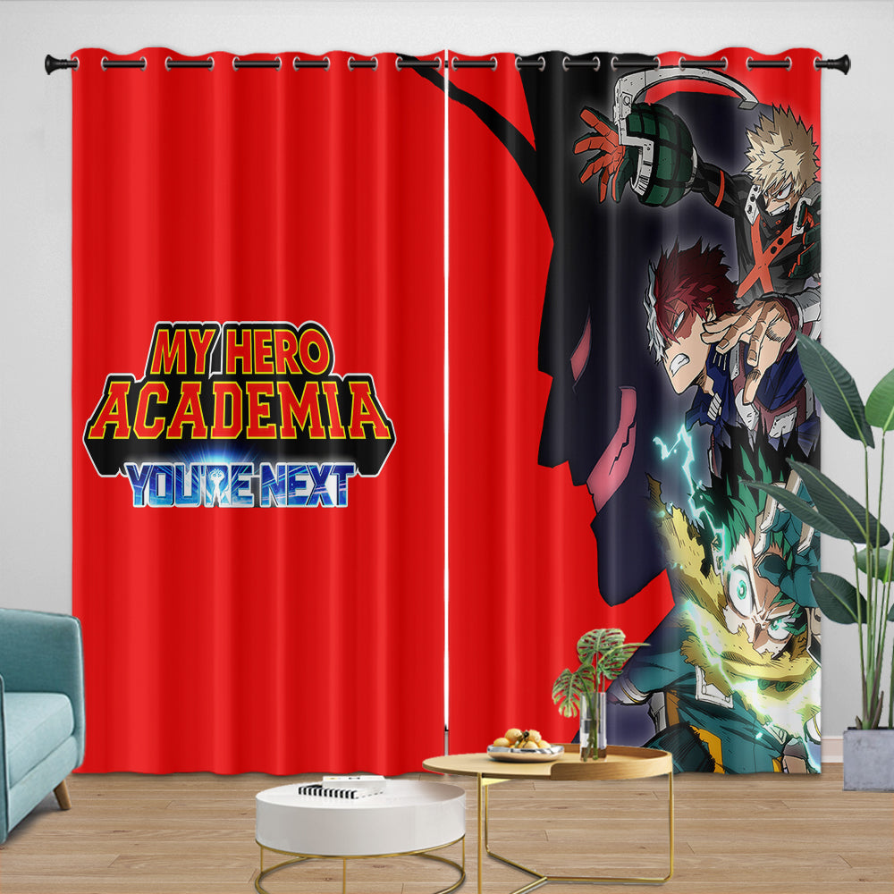 My Hero Academia You're Next Curtains Blackout Window Drapes Room Decoration (Online Order Only)