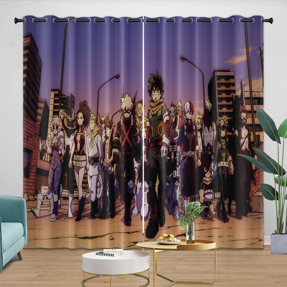 My Hero Academia You're Next Curtains Blackout Window Drapes Room Decoration (Online Order Only)