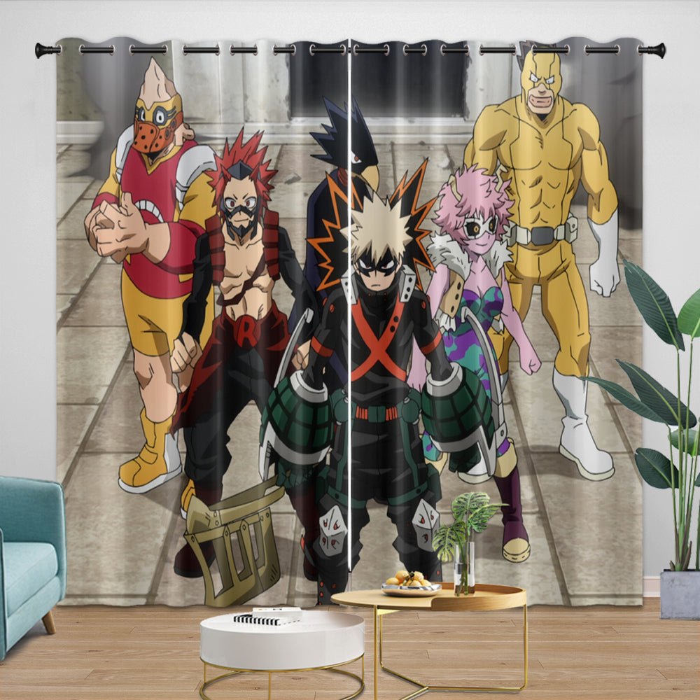 My Hero Academia You're Next Curtains Blackout Window Drapes Room Decoration (Online Order Only)