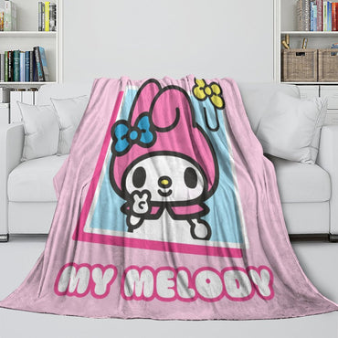 My Melody Blanket Flannel Fleece Pattern Throw Room Decoration (Online Order Only)