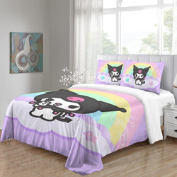 My Melody Kuromi Bedding Set Quilt Cover Without Filler (Online Order Only)
