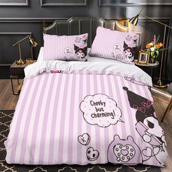 My Melody Kuromi Bedding Set Quilt Cover Without Filler (Online Order Only)