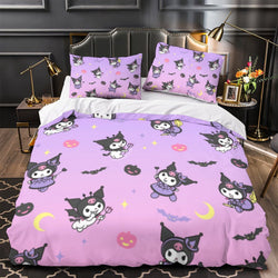 My Melody Kuromi Bedding Set Quilt Cover Without Filler (Online Order Only)
