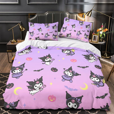 My Melody Kuromi Bedding Set Quilt Cover Without Filler (Online Order Only)