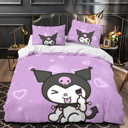 My Melody Kuromi Bedding Set Quilt Cover Without Filler (Online Order Only)