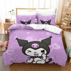My Melody Kuromi Bedding Set Quilt Cover Without Filler (Online Order Only)
