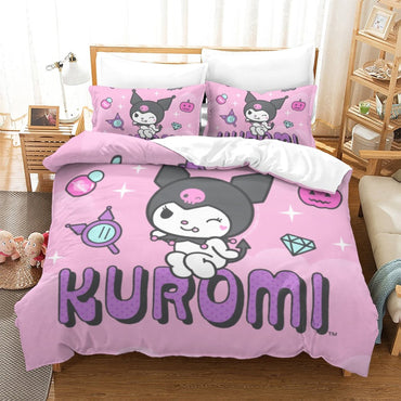 My Melody Kuromi Bedding Set Quilt Cover Without Filler (Online Order Only)