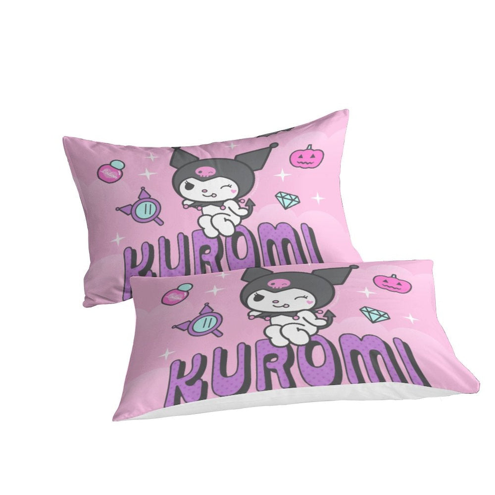 My Melody Kuromi Bedding Set Quilt Cover Without Filler (Online Order Only)