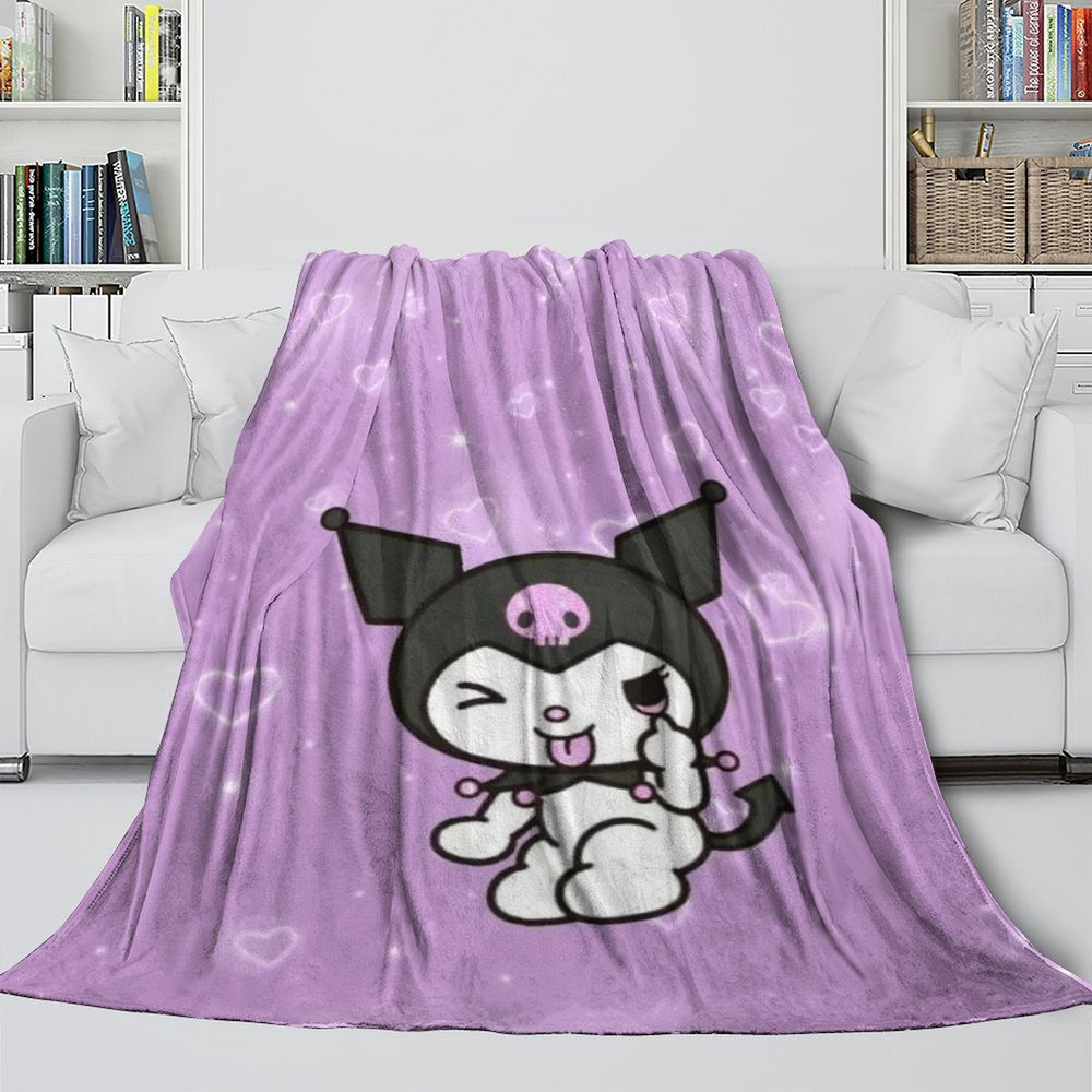 My Melody Kuromi Blanket Flannel Throw Room Decoration (Online Order Only)