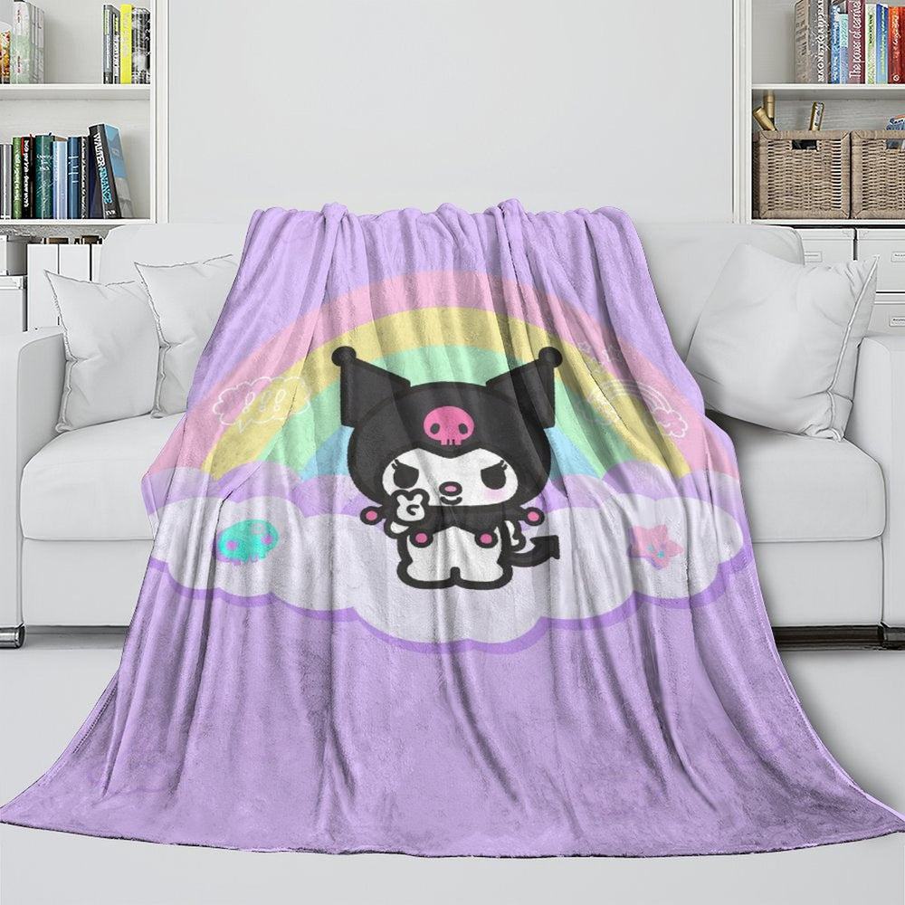My Melody Kuromi Blanket Flannel Throw Room Decoration (Online Order Only)