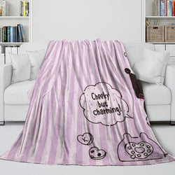 My Melody Kuromi Blanket Flannel Throw Room Decoration (Online Order Only)