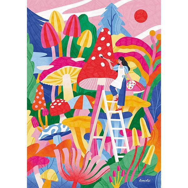 Mycology Whimsy 500 Piece Jigsaw Puzzle Holiyay