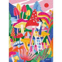 Mycology Whimsy 500 Piece Jigsaw Puzzle Holiyay