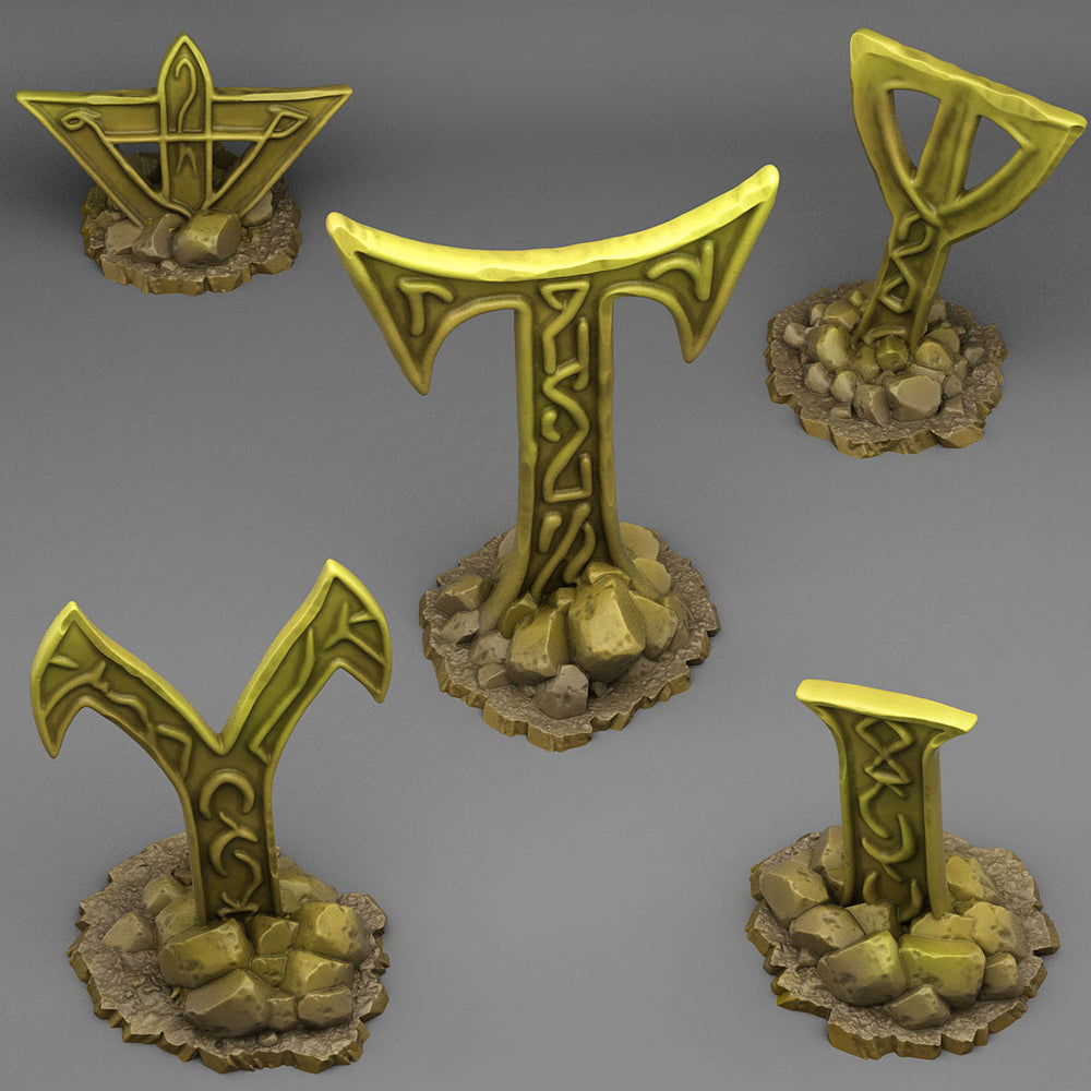 3D Printed Fantastic Plants and Rocks Mysterious Cursed Cross 28mm - 32mm D&D Wargaming (Online Only)