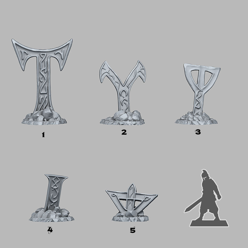 3D Printed Fantastic Plants and Rocks Mysterious Cursed Cross 28mm - 32mm D&D Wargaming (Online Only)