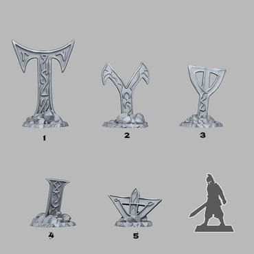 3D Printed Fantastic Plants and Rocks Mysterious Cursed Cross 28mm - 32mm D&D Wargaming (Online Only)