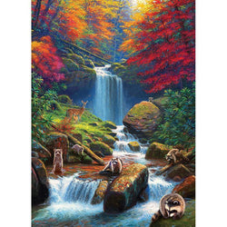 Mystic Falls in Autumn 1000 Piece Jigsaw Puzzle Cobble Hill (ONLINE ORDER ONLY)