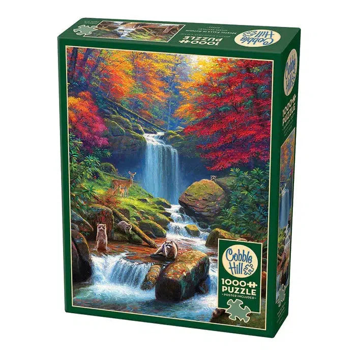 Mystic Falls in Autumn 1000 Piece Jigsaw Puzzle Cobble Hill (ONLINE ORDER ONLY)