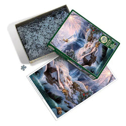 Mystic Falls in Winter 1000 Piece Jigsaw Puzzle Cobble Hill (ONLINE ORDER ONLY)