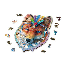 Mystic Fox 250 Piece Wood Jigsaw Puzzle Wooden City (ONLINE ORDER ONLY)