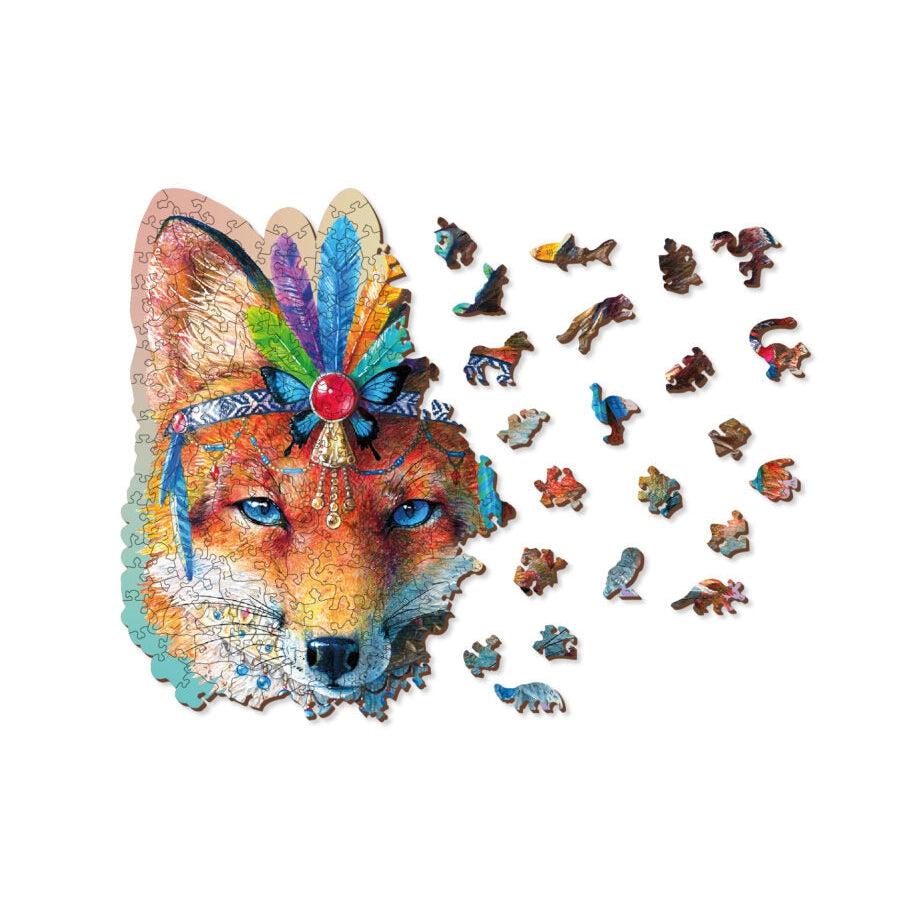 Mystic Fox 250 Piece Wood Jigsaw Puzzle Wooden City (ONLINE ORDER ONLY)