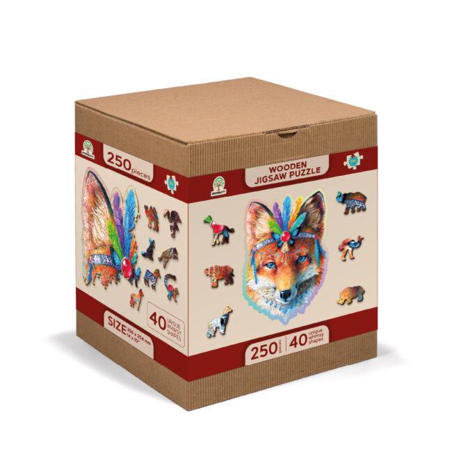 Mystic Fox 250 Piece Wood Jigsaw Puzzle Wooden City (ONLINE ORDER ONLY)