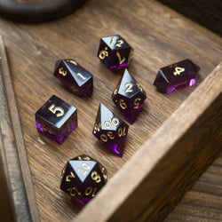 Mystic Violet Resin DND Dice Set (ONLINE ORDER ONLY)
