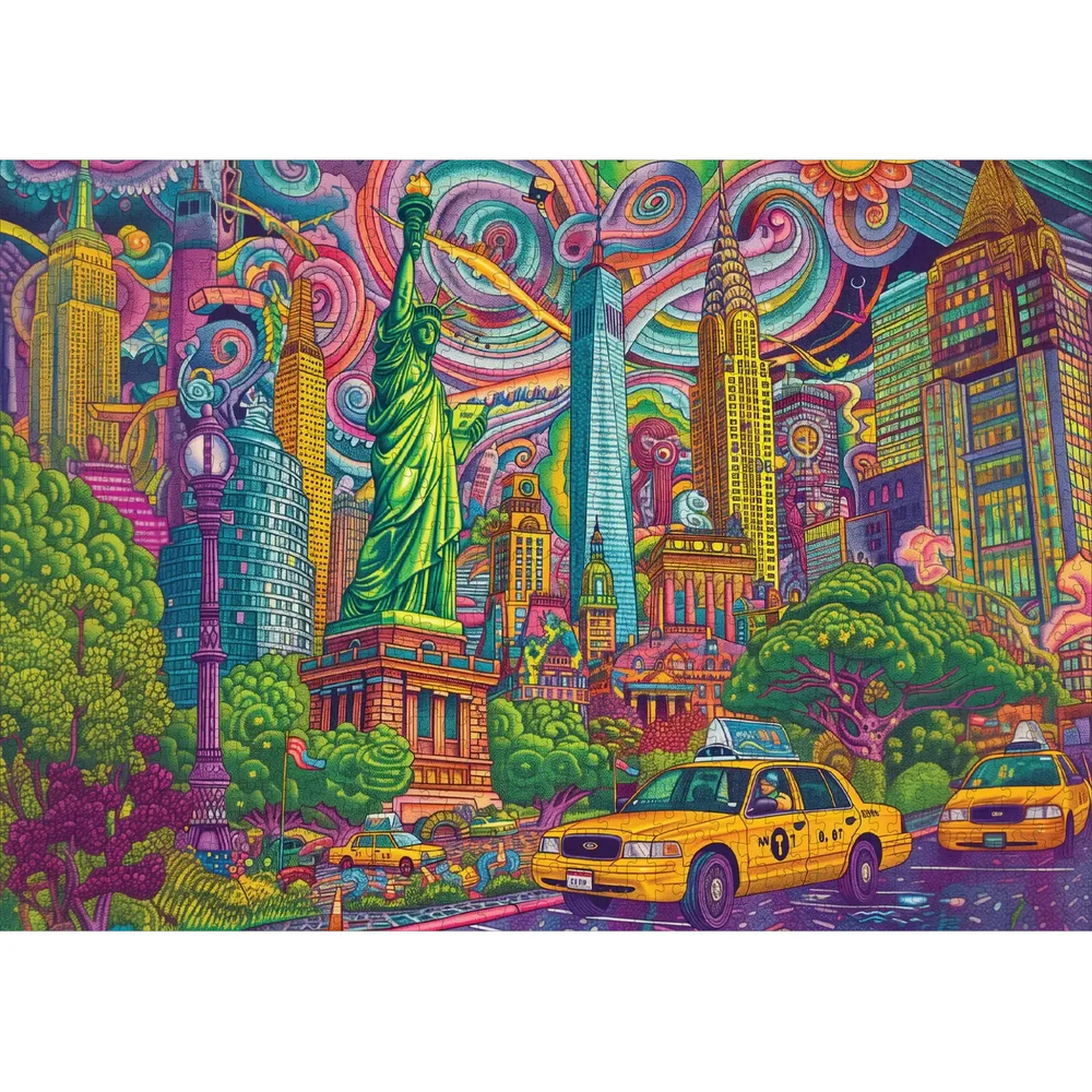 Mystical Manhattan 1000 Piece Jigsaw Puzzle Trippy (ONLINE ORDER ONLY)