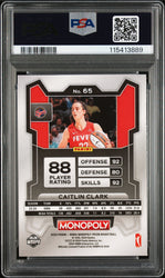Graded 2024 Panini Prizm Monopoly WNBA Caitlin Clark #65 Rookie RC Basketball Card PSA 7 Near Mint (ONLINE ORDER ONLY)