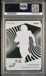 Graded 2020 Panini Chronicles Jalen Hurts #CV22 Clear Vision Rookies Rookie RC Football Card PSA 10 Gem Mint (ONLINE ORDER ONLY)