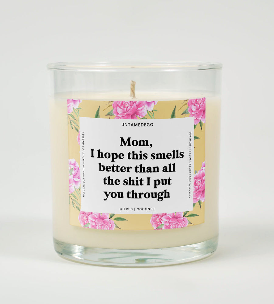 I Hope This Smellls Better Than All The Shit I Put You Through Glass Candle (ONLINE ORDER ONLY)