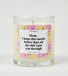 I Hope This Smellls Better Than All The Shit I Put You Through Glass Candle (ONLINE ORDER ONLY)